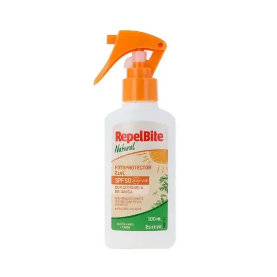 RepelBite Natural Fotoprotector 2 en 1 SPF50