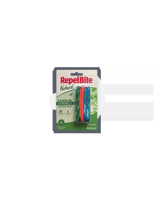 RepelBite Natural Pulsera Cuerda 3 Uds