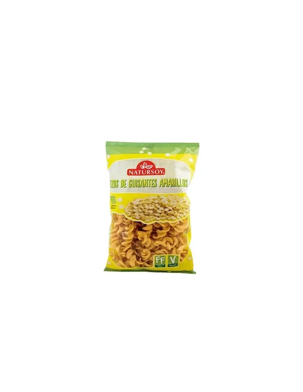 Rizos de guisante amarillos BIO vegano Natursoy 70 gr.