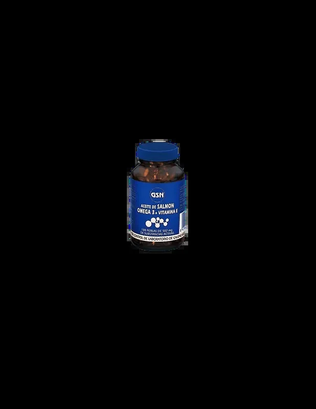 Salmón + Omega + Vitamina E 180 perlas 500 mg.
