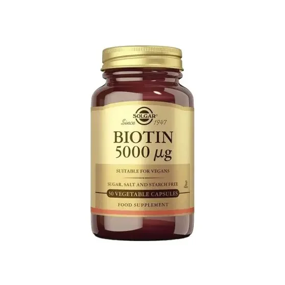 Solgar Biotin 5000 µg 100 Cápsulas