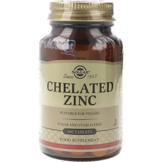Solgar Chelated Zinc 100 Comprimidos