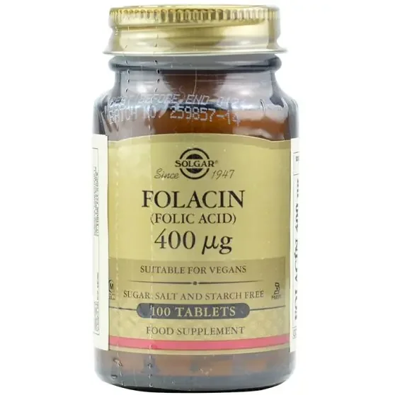 Solgar Folacin Ácido Fólico 400 μg