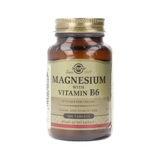 Solgar Magnesio con Vitamina B6 100 comprimidos