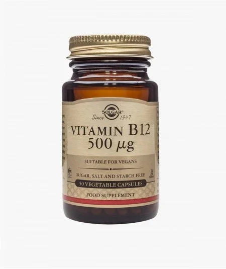 Solgar Vitamina B12 500μg 50 Cápsulas