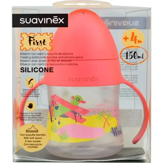 Suavinex Biberón First con Asas +4 Meses