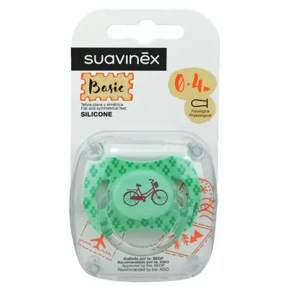 Suavinex Chupete Basic Silicona 0-4 meses