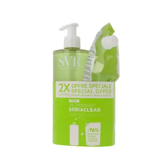 SVR Sebiaclear Pack Gel Moussant + Recarga