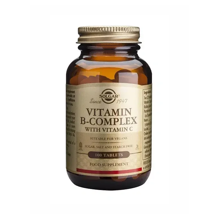 Vitamina B-Complex con Vitamina C 100 comprimidos – Solgar