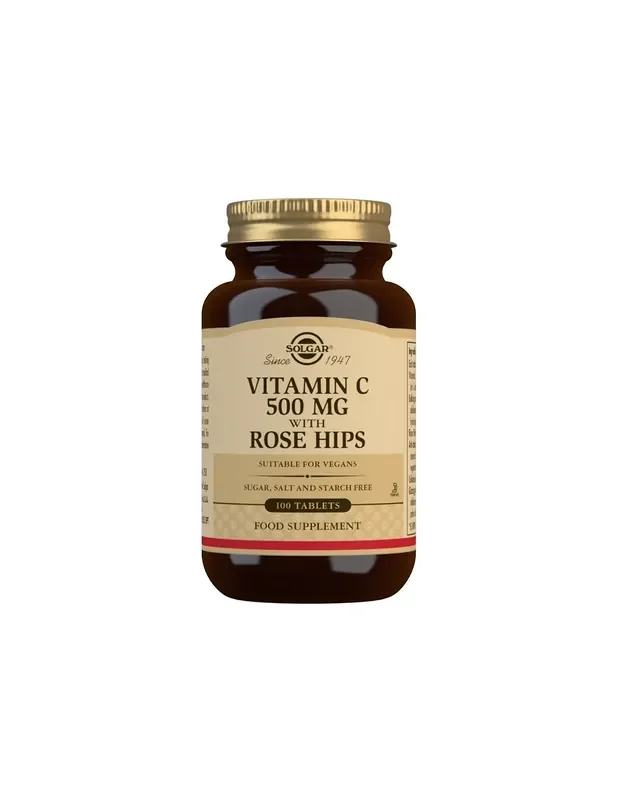VITAMINA C 500mg ROSE HIPS 100com