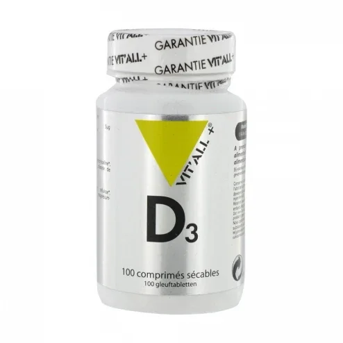 Vitamina D3-800UI-100 comprimidos-Vit’all+