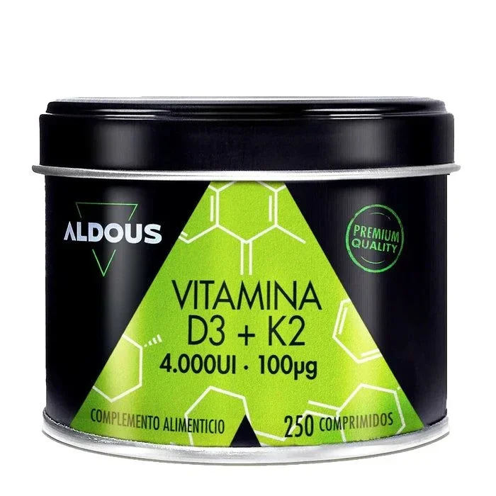 Vitamina D3 + K2 · Aldous Bio · 250 comprimidos