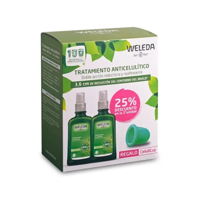 Weleda Abedul Aceite de Masaje Reductor Duplo 2x100ml