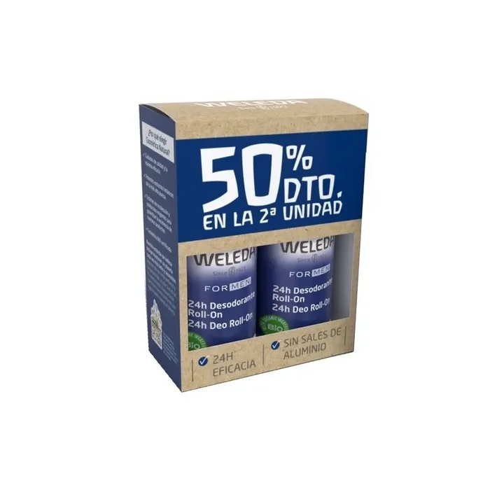Weleda Desodorante For Men Roll-On Duplo 2x50ml