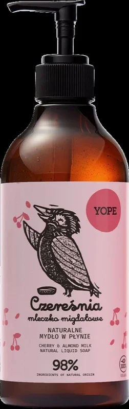 YOPE Hand Soap Cherry Almond Milk, 500 ml