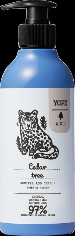 YOPE Shower Gel Cedar Tree, 400 ml